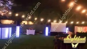 Big Screen Wedding in Miami with DJ, Event Lighting, Projector Screen Party Rental Furniture, Wedding disc jockey Rental and more