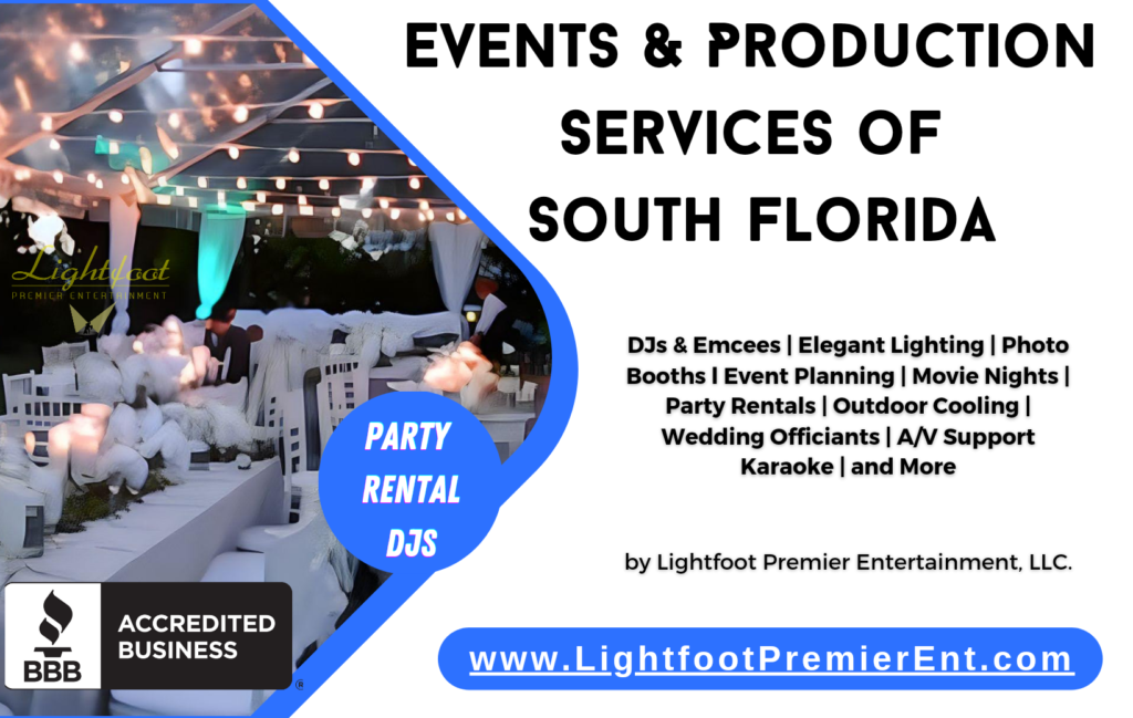 Event Entertainment Services Lightfoot Premier Entertainment Miami