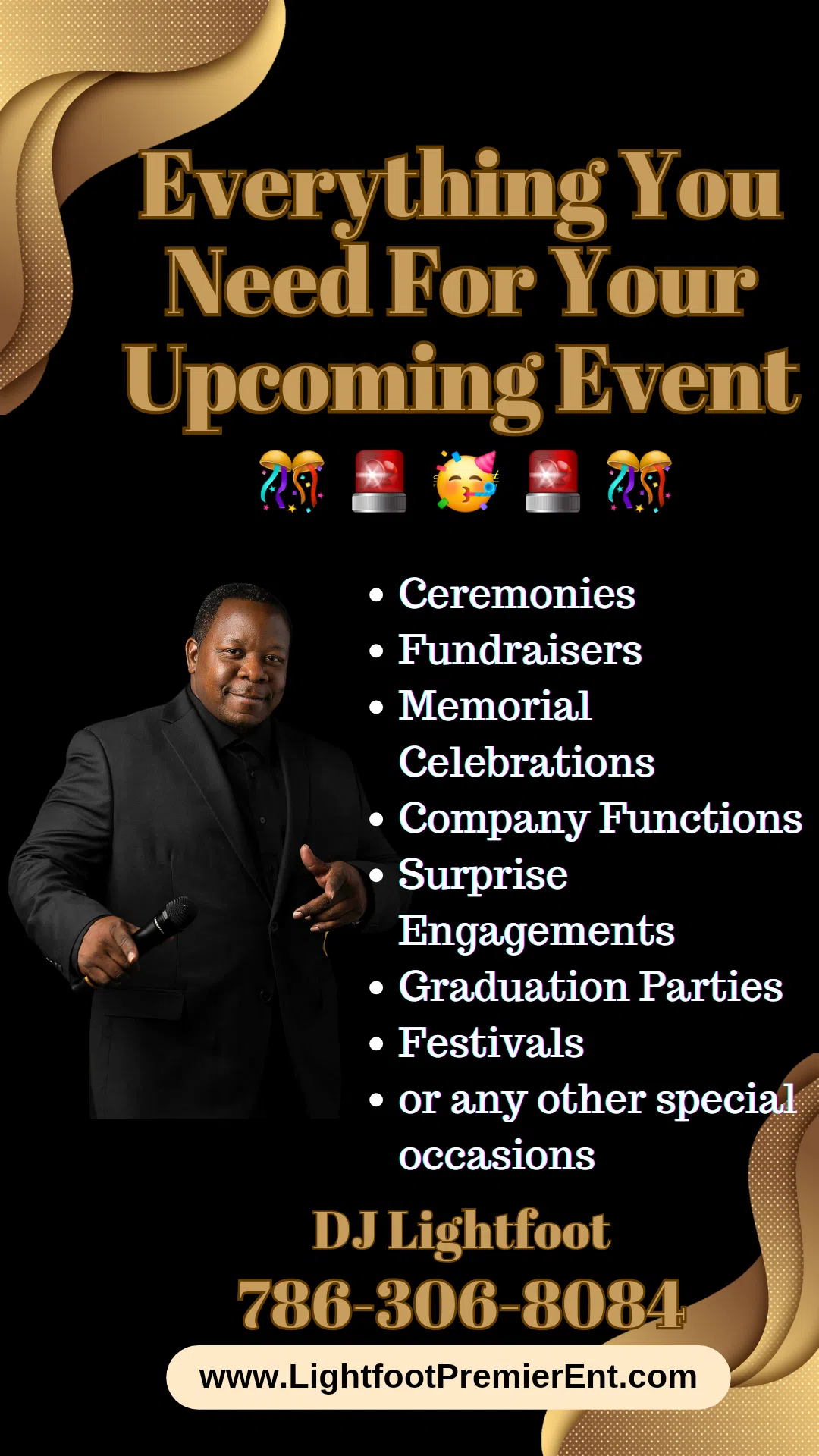 About Us, Learn More, Lightfoot Premier Entertainment